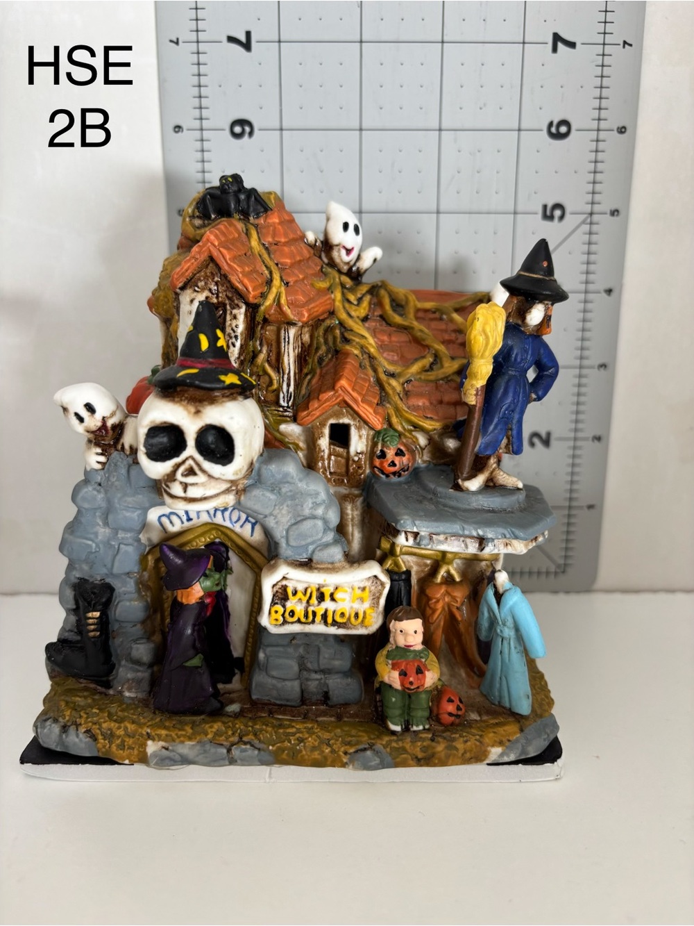 Holiday Witch Boutique Halloween Village Figurine - Multi